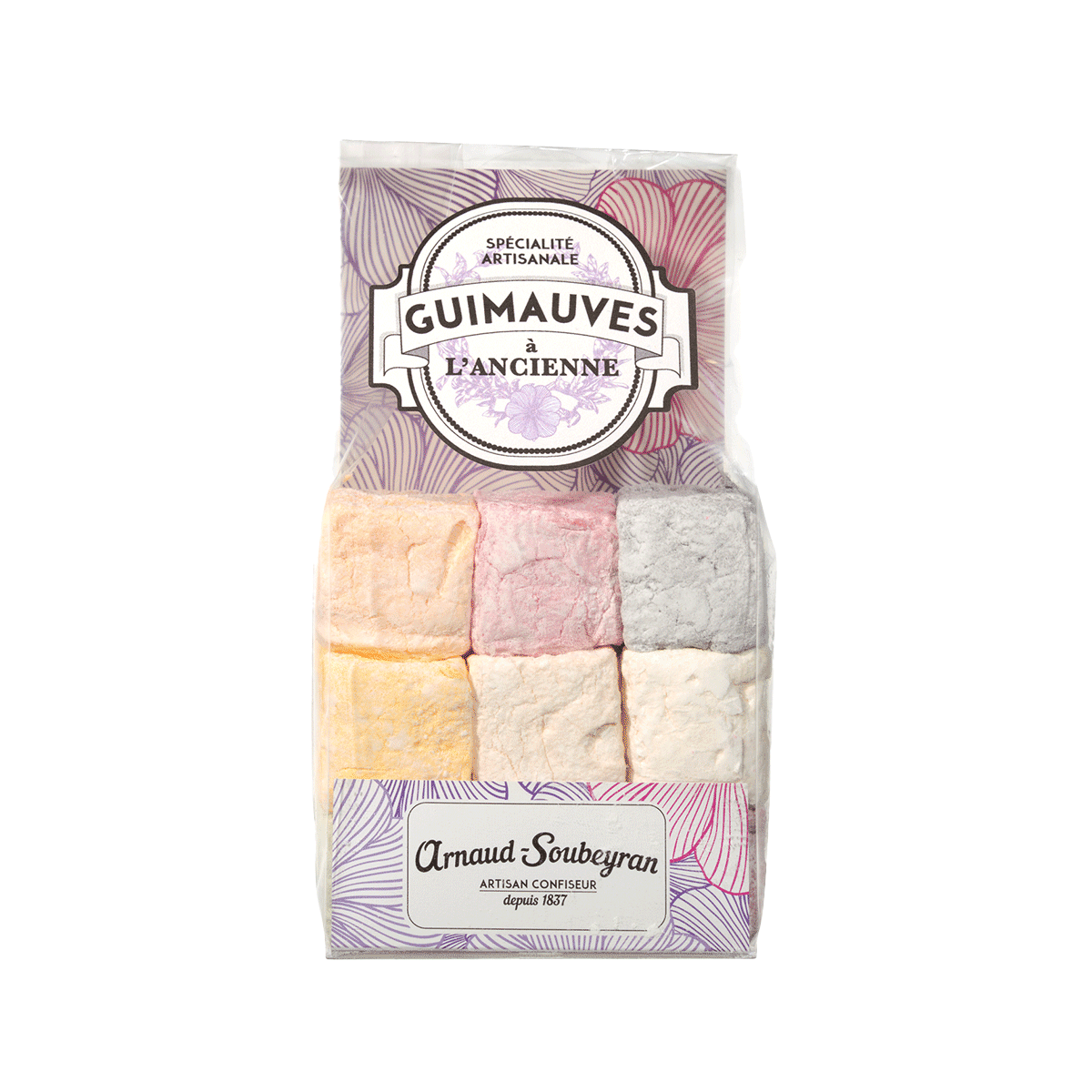 Soubeyran Handgefertigte Marshmallows aus Frankreich Mix-Tüte 100g