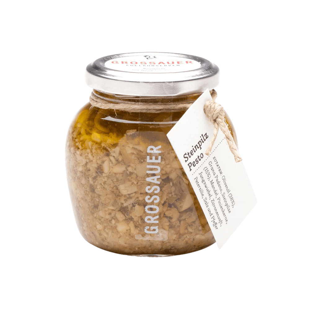 Grossauer Steinpilz Pesto mit Olivenöl 180g