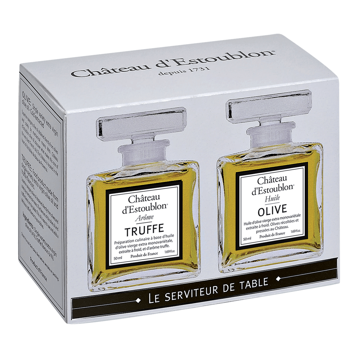 Château d'Estoublon Duo Olivenöl Natur und Trüffel 2x50ml