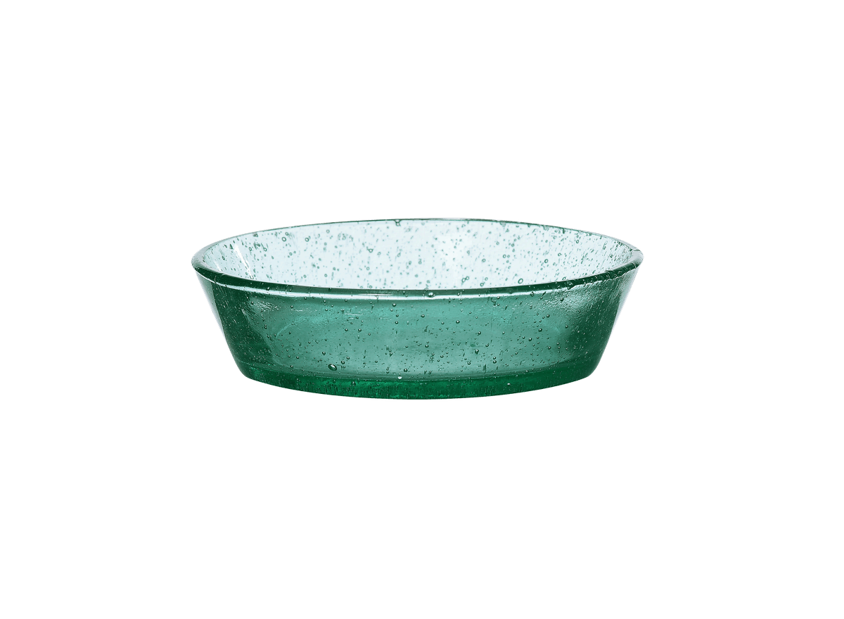 Ichendorf Bollo Schale aus Glas grün 12cm