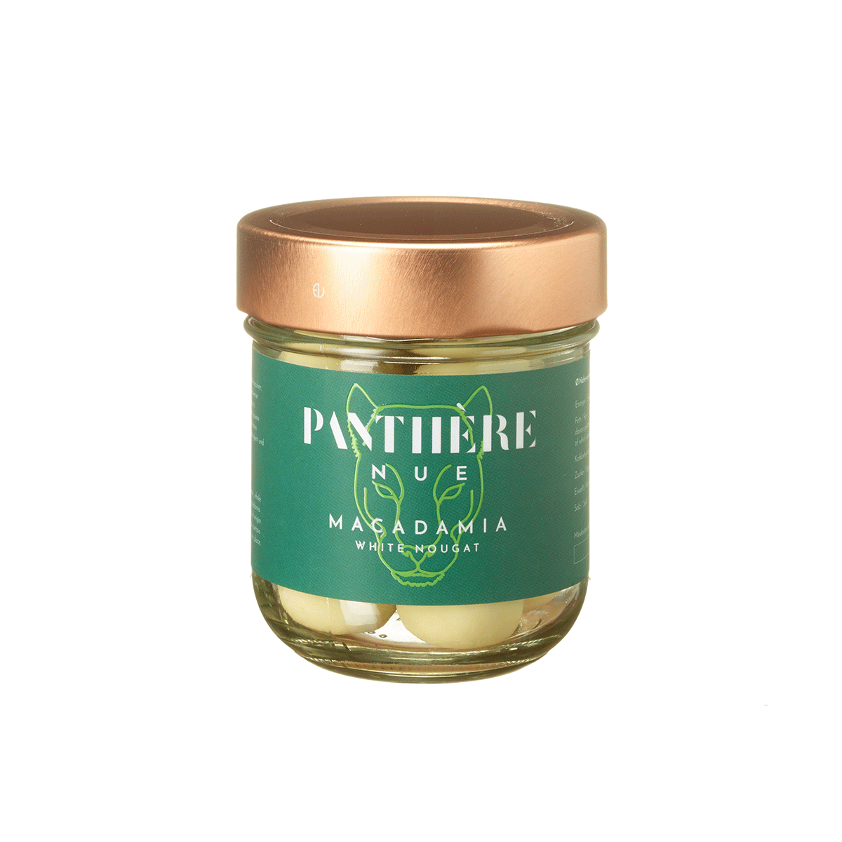 Panthère Nue Macadamia Nüsse White Nougat 100g 