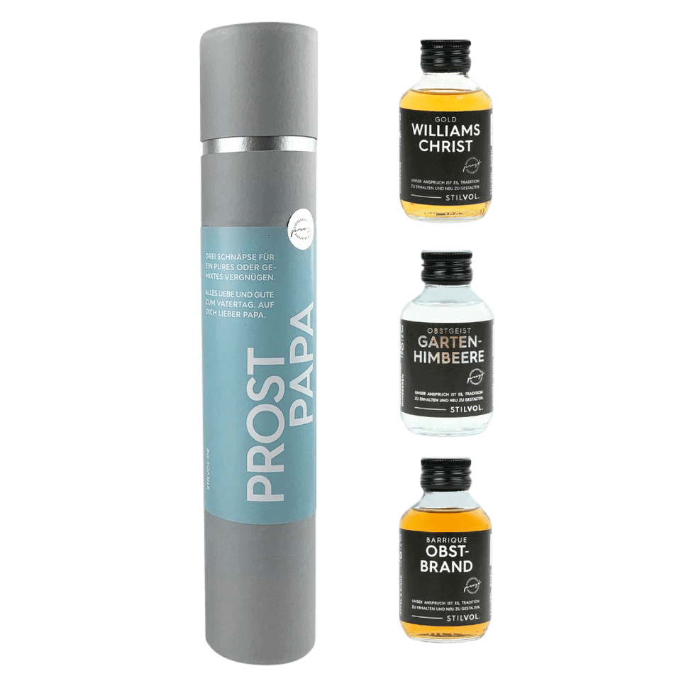 Stilvol Geschenkset Prost Papa 3x100ml