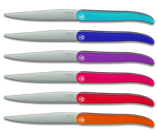Evolution Laguiole Steakmesser 6 Stück bunt