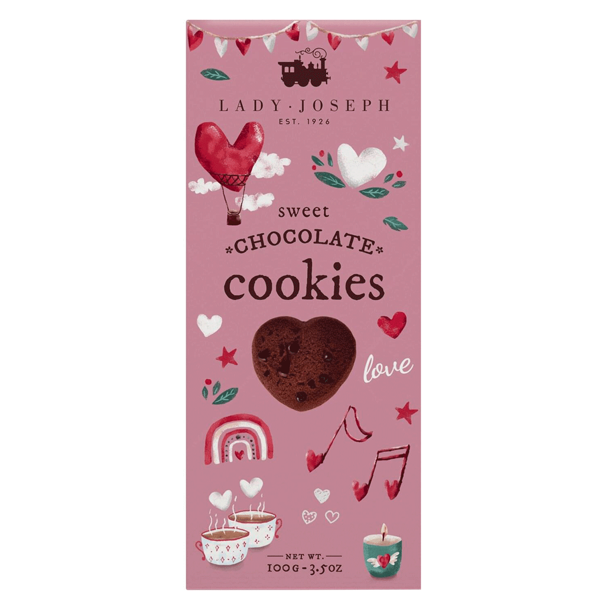 Lady Joseph Schokoladenkekse in Herzform 100g
