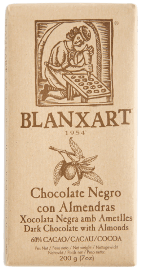 Blanxart Zartbitterschokolade 60% mit Mandeln 200g