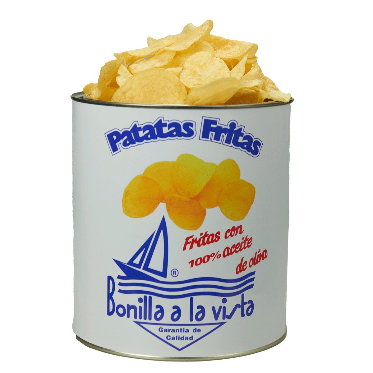 Bonilla a la Vista Chips mit Meersalz  in Schmuckdose 500g 