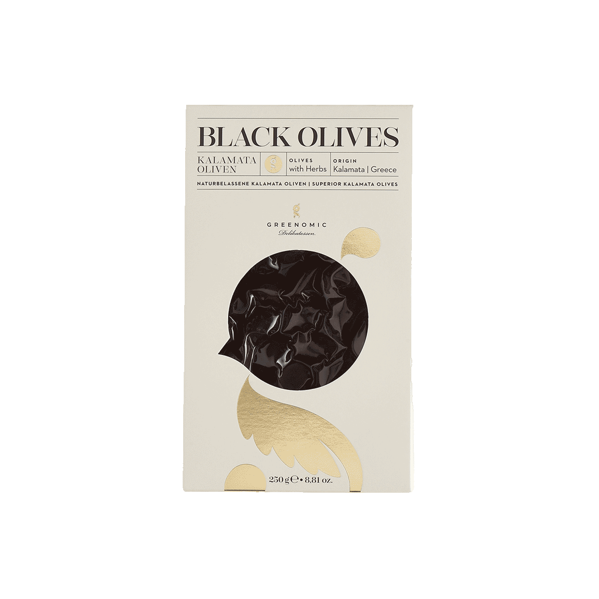 Greenomic Oliven Kalamata mit Kräutern 250g  
