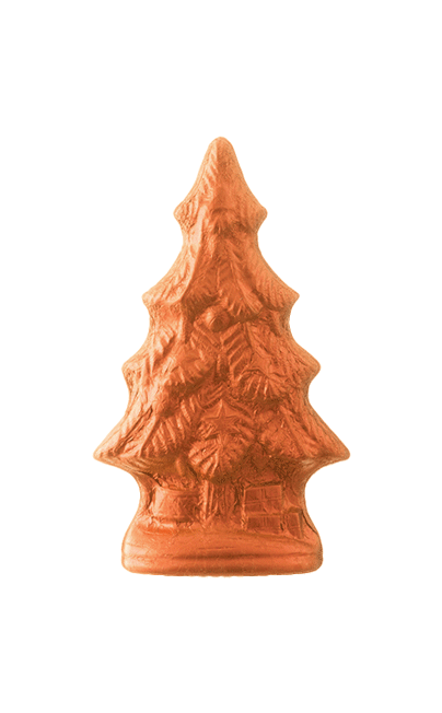 Weihnachtsbaum Vollmilchschokolade Orange 19cm 125g