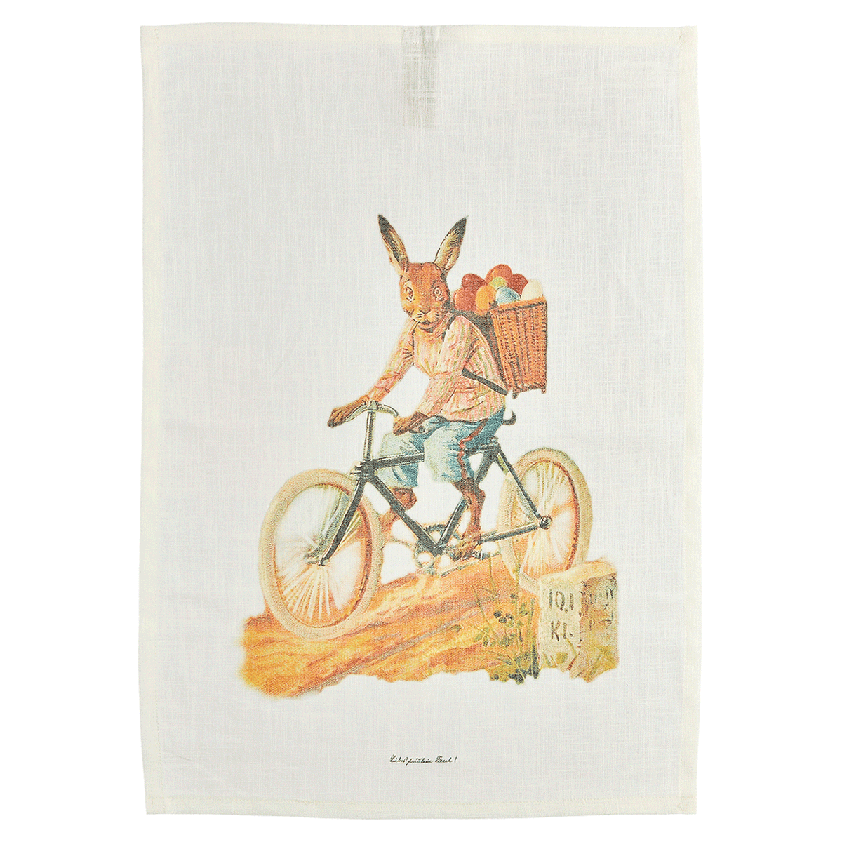 Guido E.W. Geschirrtuch Fahrrad Hase