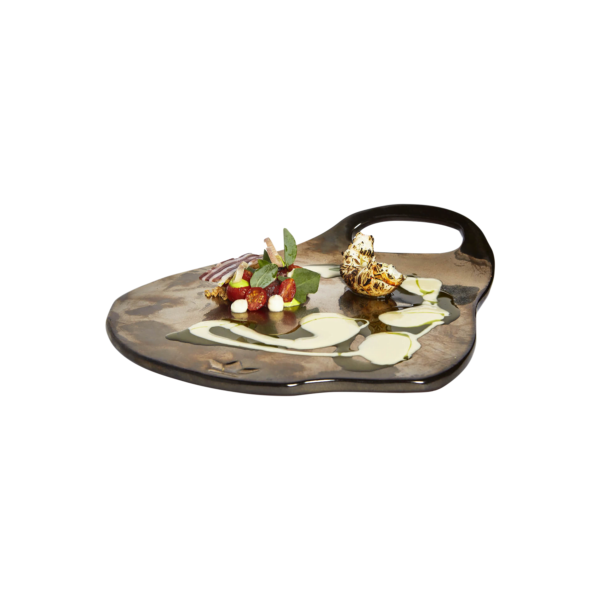 Dutchdeluxes Keramikbrett Lola Bronze glänzend