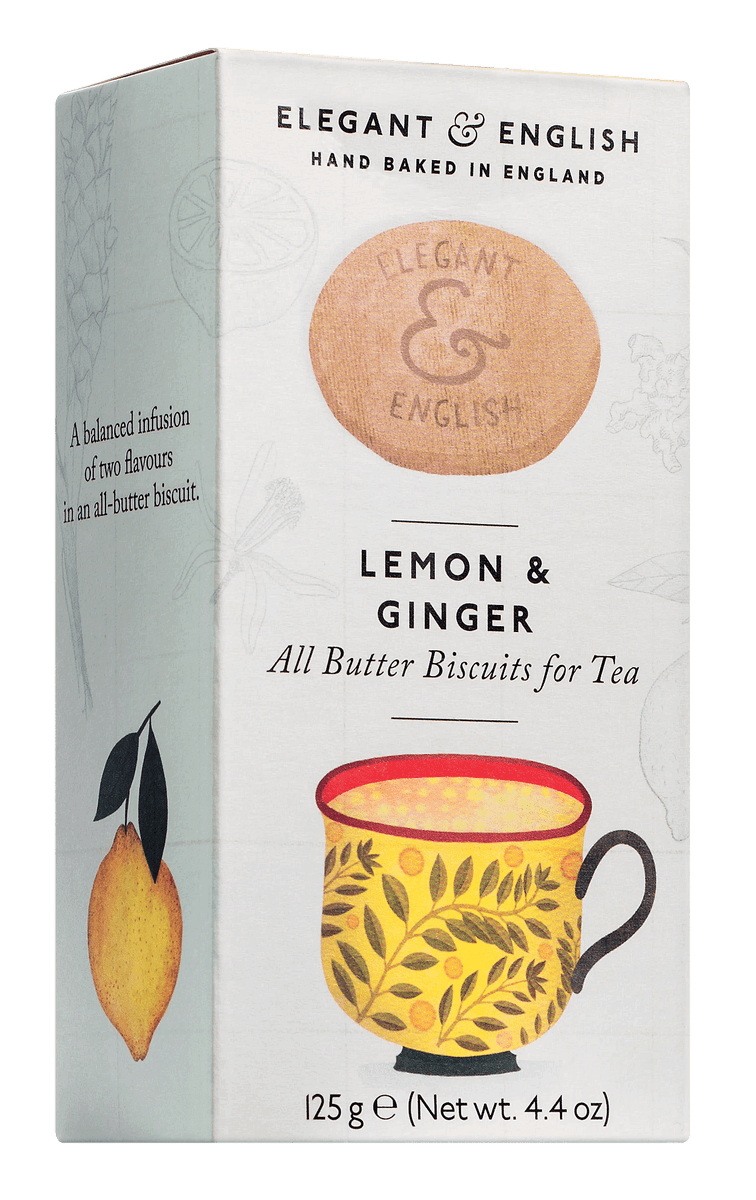 Elegant & English Butterkeks Ingwer & Zitrone 125g