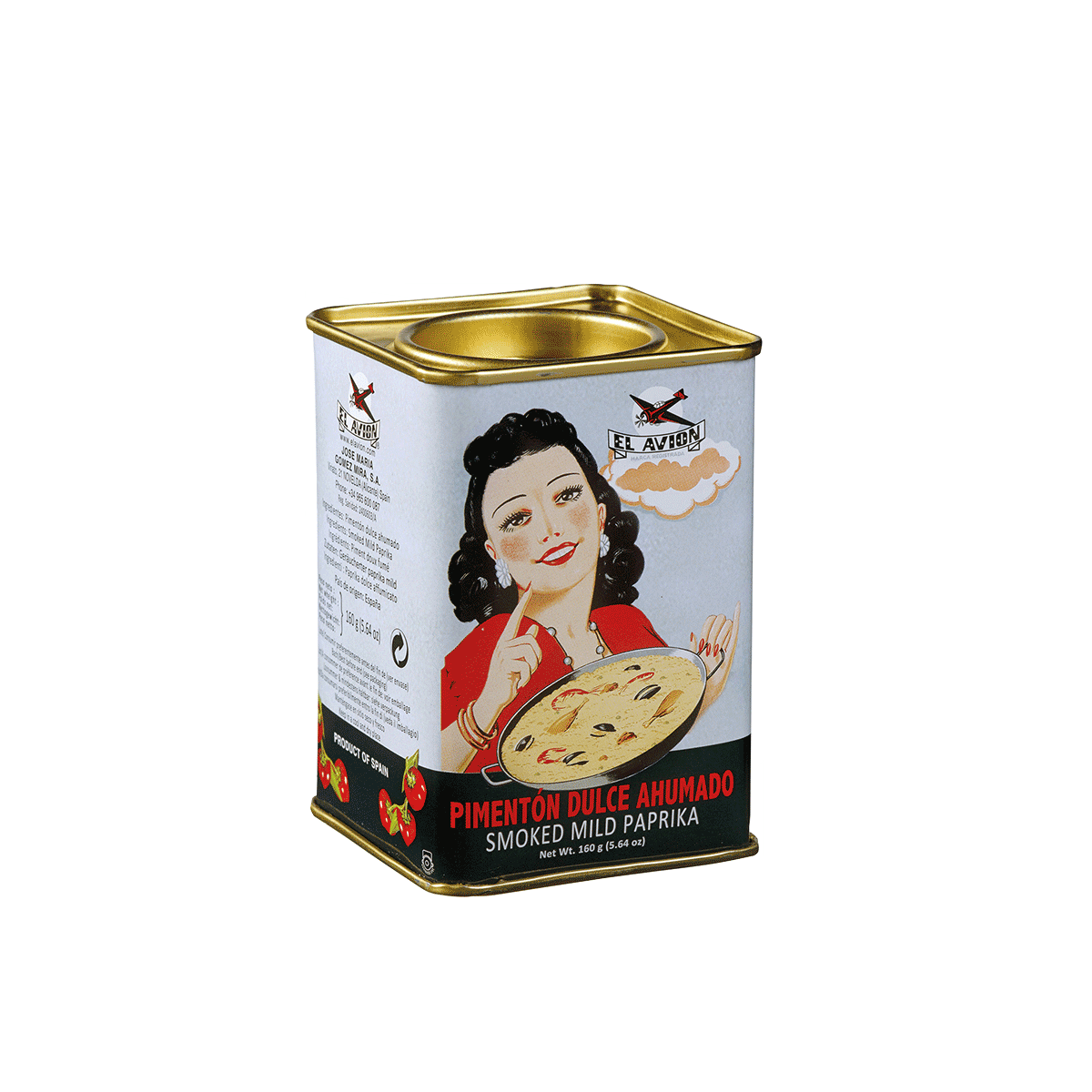 El Avion Pimentón Dulce Ahumado Paprikapulver süß, geräuchert 160g