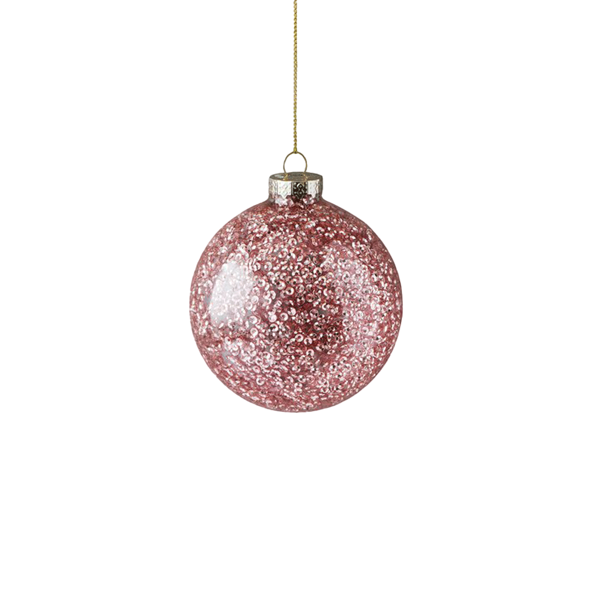 Gift Company Baumschmuck Kugel Rosé Glitter 8cm Gift Company Baumschmuck Kugel Rosé Glitter 8cm