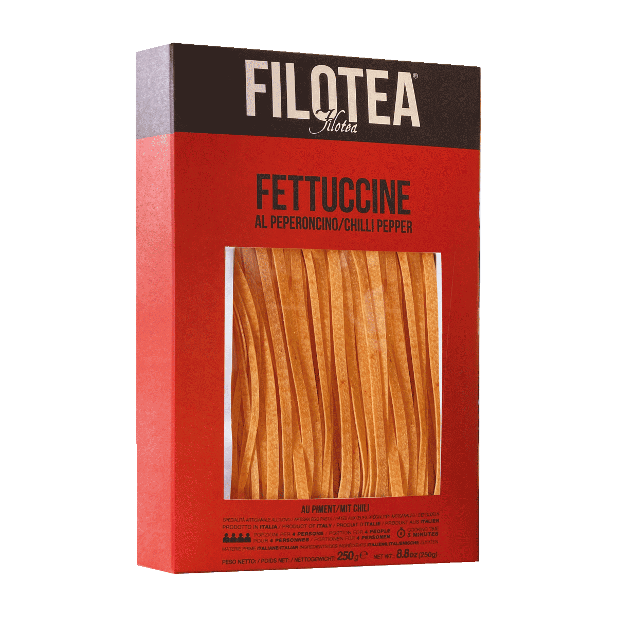 Filotea Pasta Fettuccine mit Chili & Pfeffer 250g