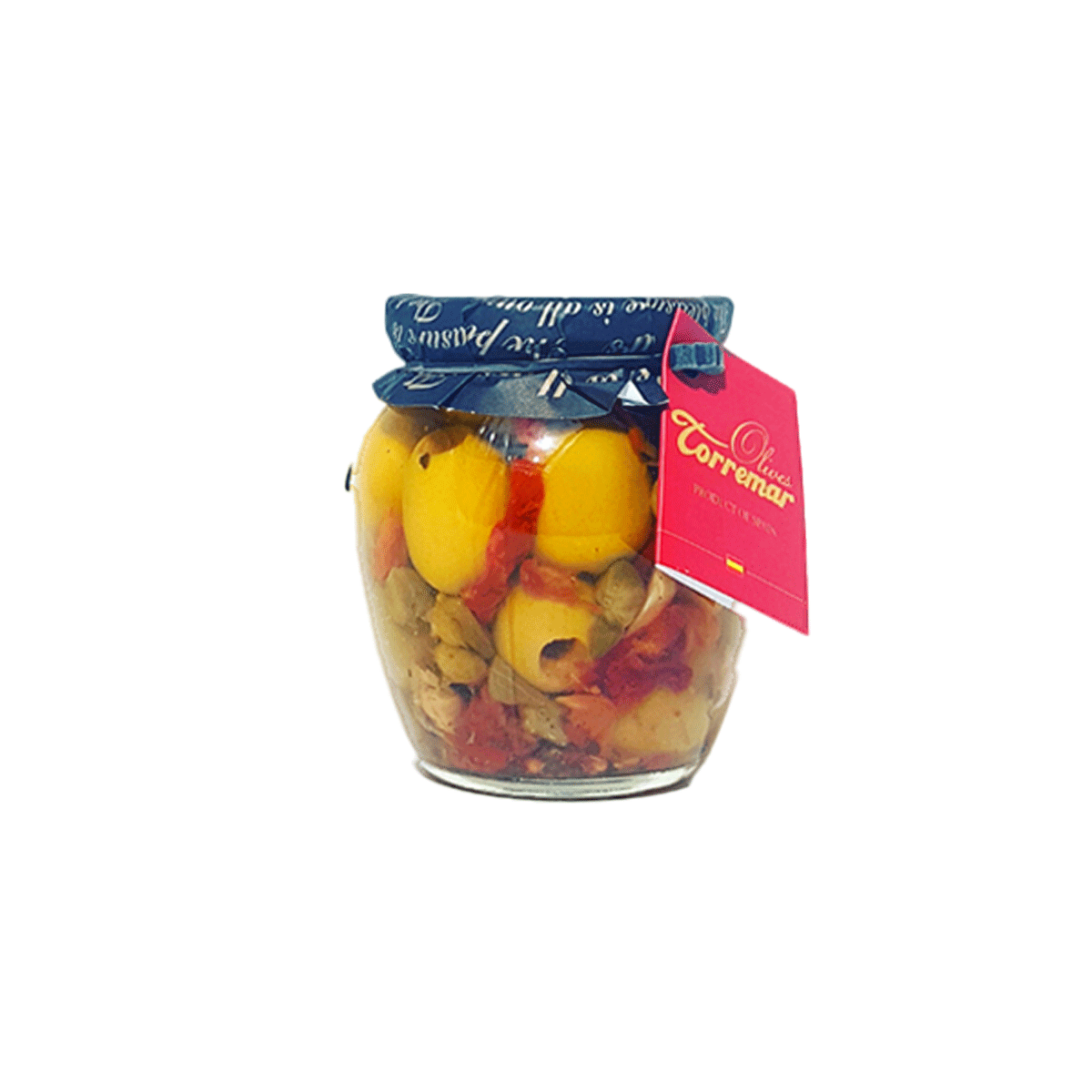 Torremar S.L. Tapa Gordal Oliven mit Tomaten 580ml