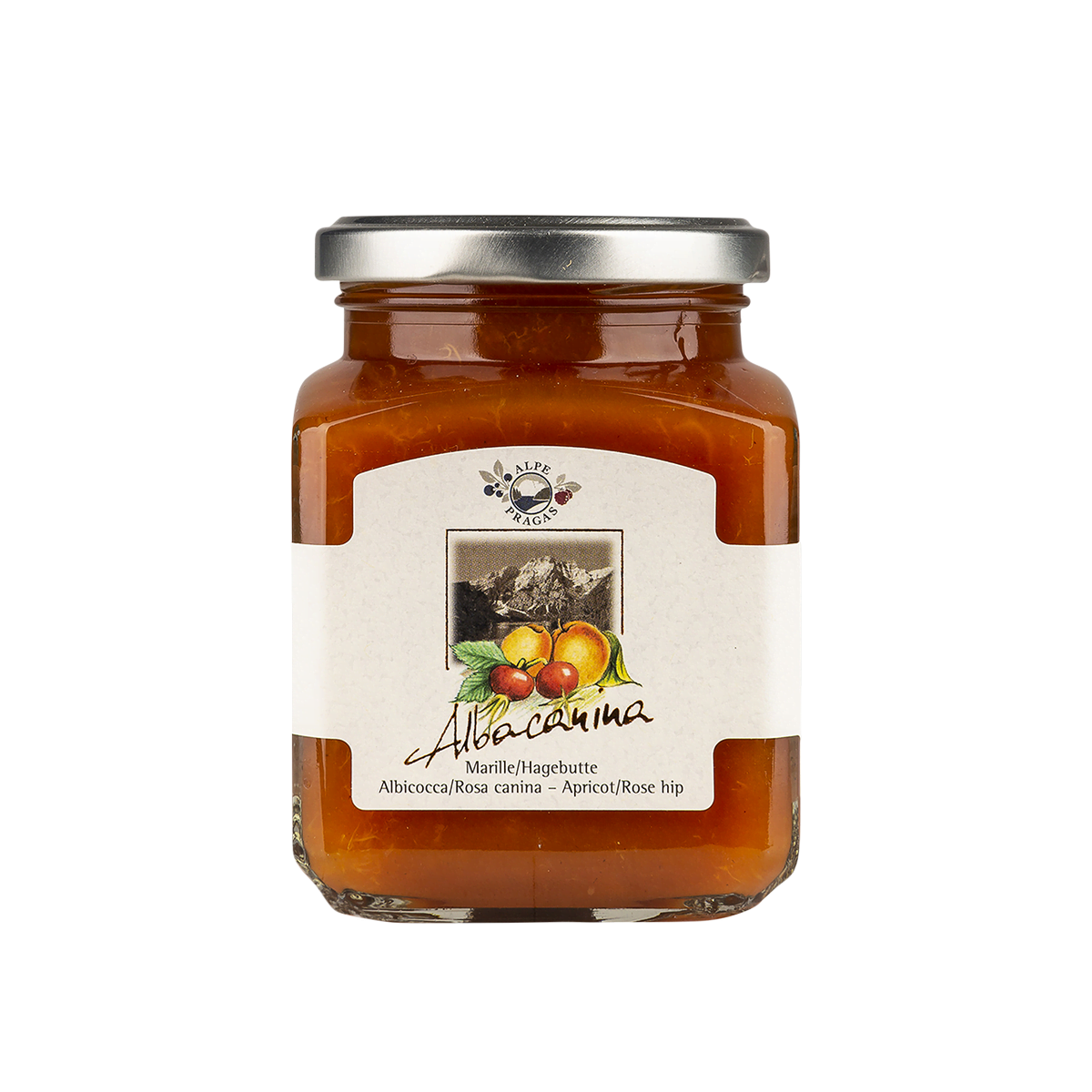 Alpe Pragas Fruchtaufstrich Marille-Hagebutte 335g Alpe Pragas Fruchtaufstrich Marille-Hagebutte 335g