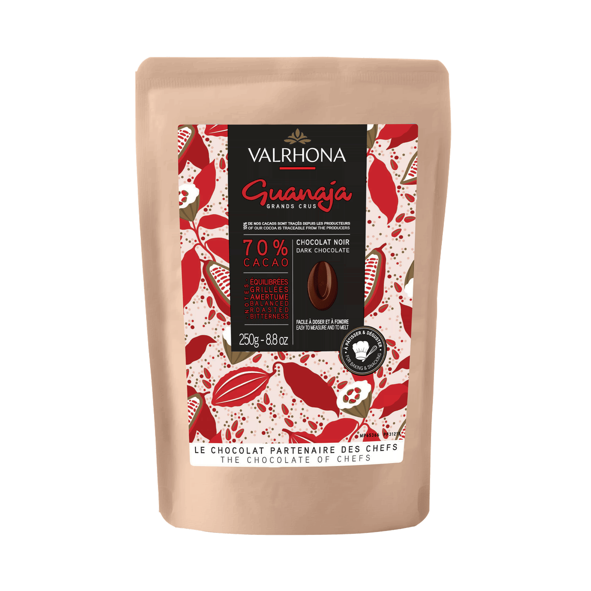 Valrhona Schokodrops zum Backen Guanaja 70% 250g