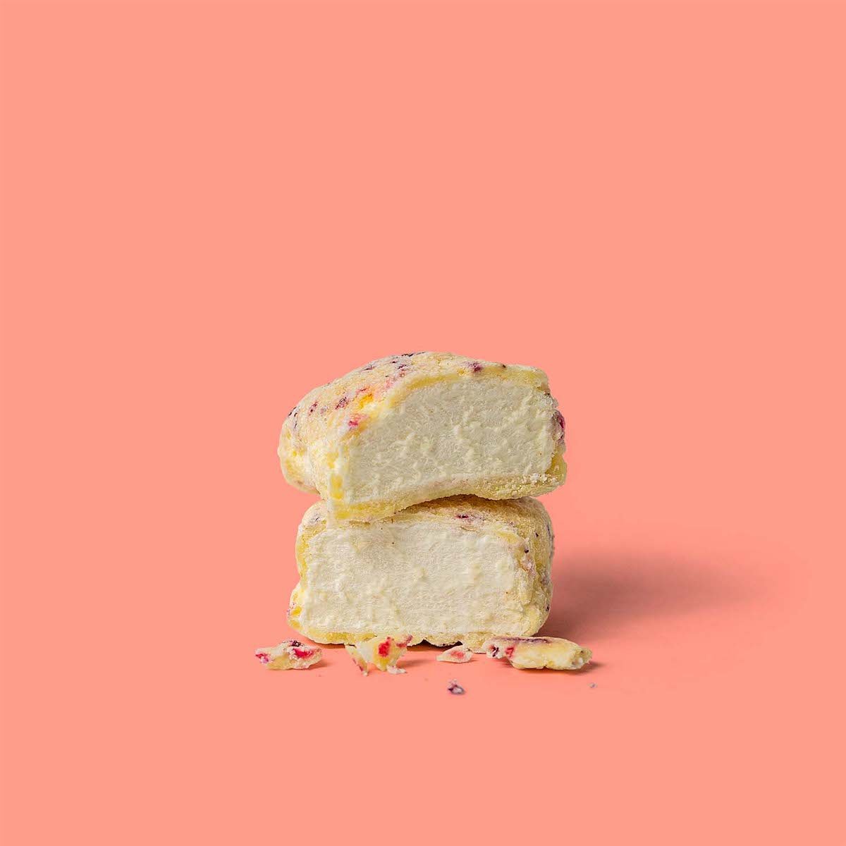 The Mallows Marshmallows mit Holunder, Hibiskus &  Weißer Schokolade 90g