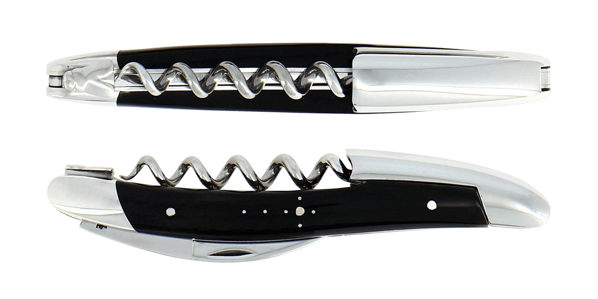 Laguiole Sommelier Kellnermesser Horn schwarz Inox