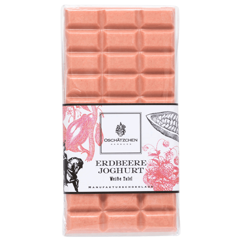 Oschätzchen Weiße Schokolade mit Erdbeere & Joghurt 100g