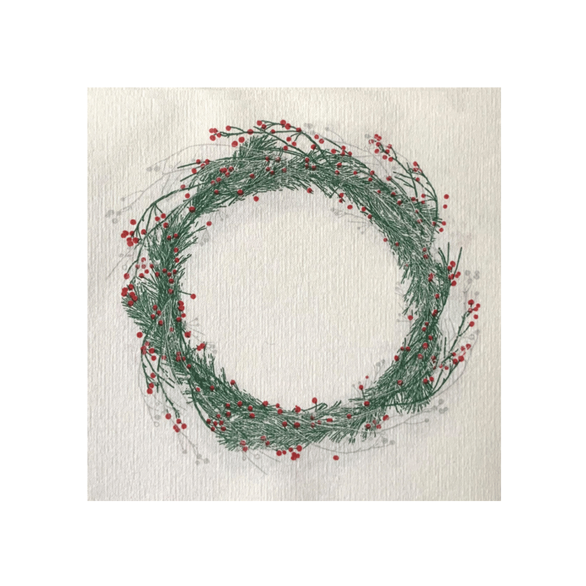 Francoise Paviot Servietten Kranz Weiss 20 Stück