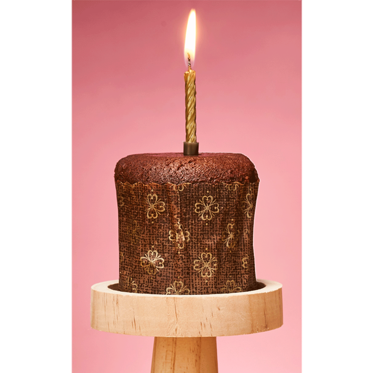 Wondercandle Kuchen Brownie Happy Birthday Goldfunkeln 140g