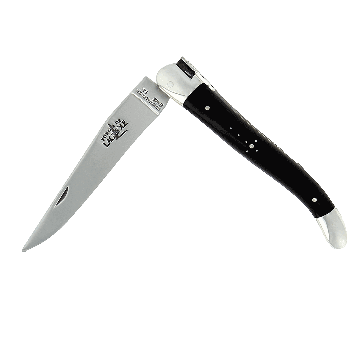 Laguiole Taschenmesser Horn Schwarz Inox 11cm