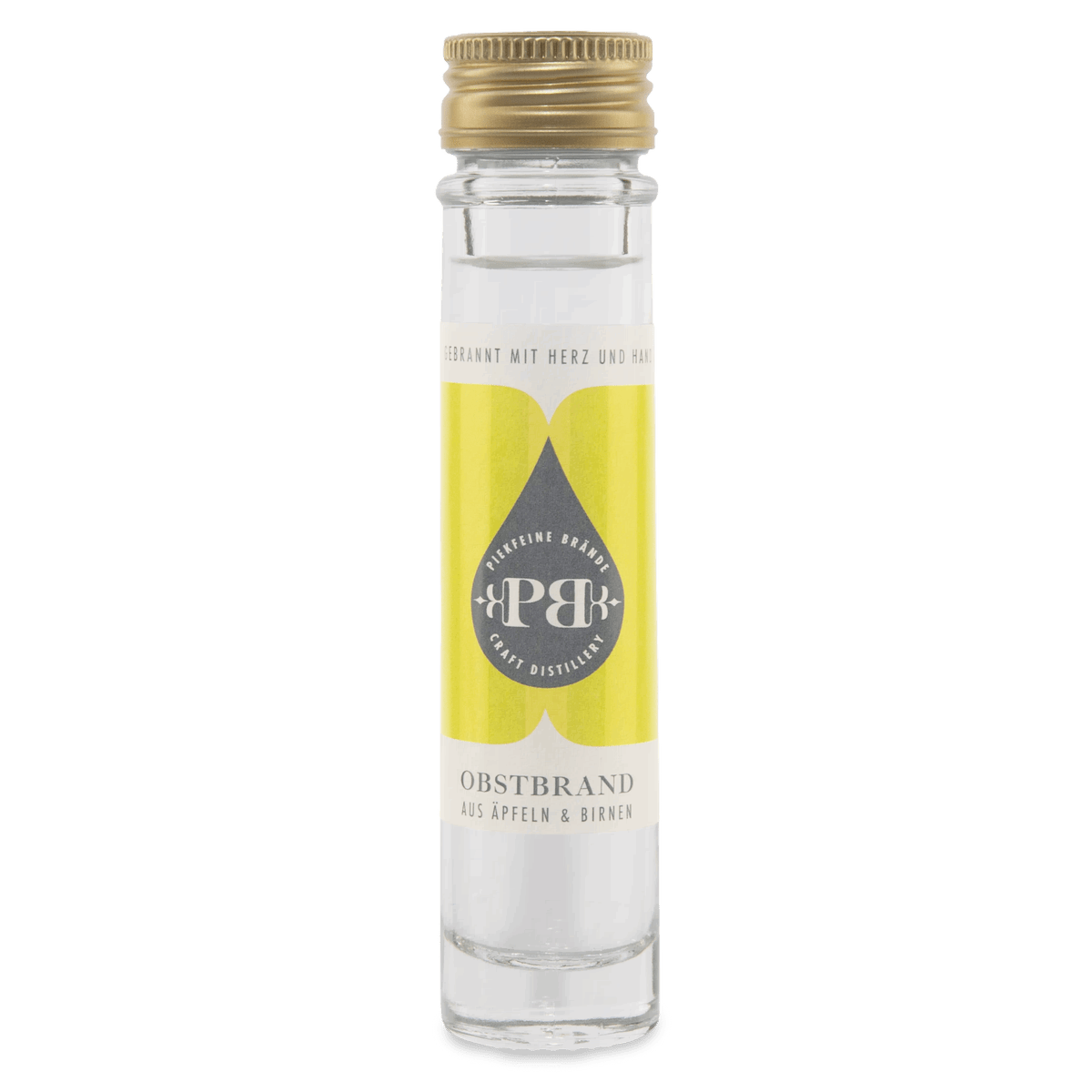Piekfeine Brände Obstcuvee aus Äpfeln und Birnen 50ml Piekfeine Brände Obstcuvee aus Äpfeln und Birnen 50ml