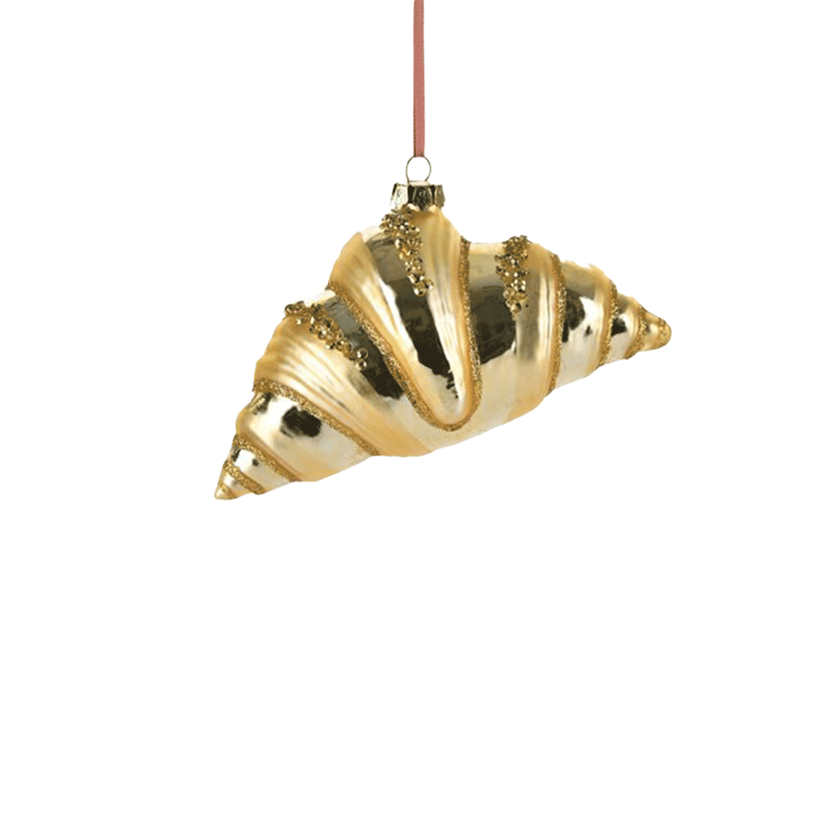 GIFTCOMPANY Baumschmuck Croissant gold Höhe 9cm