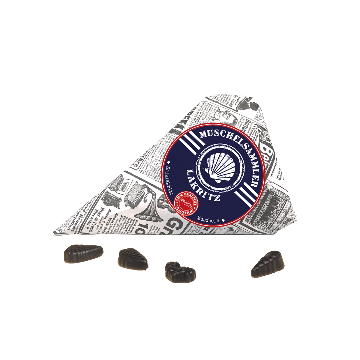 Lakritz Muschelsammler salziges Lakritz 100g