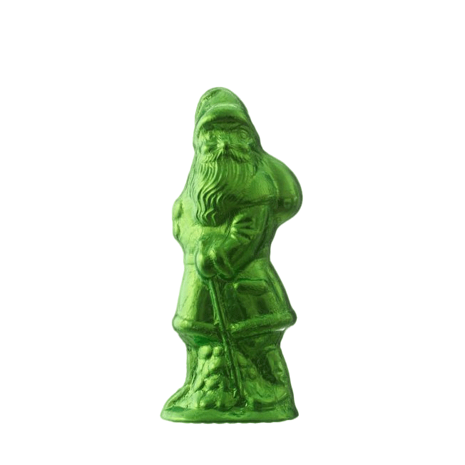 Weihnachtsmann Vollmilchschokolade Grün 18,5cm 125g