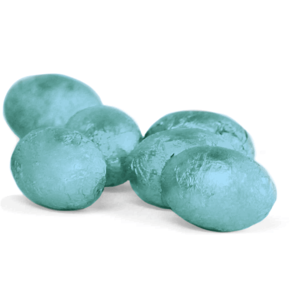 Domori Ostereier blau VM mit Haselnusscreme 1 Stück