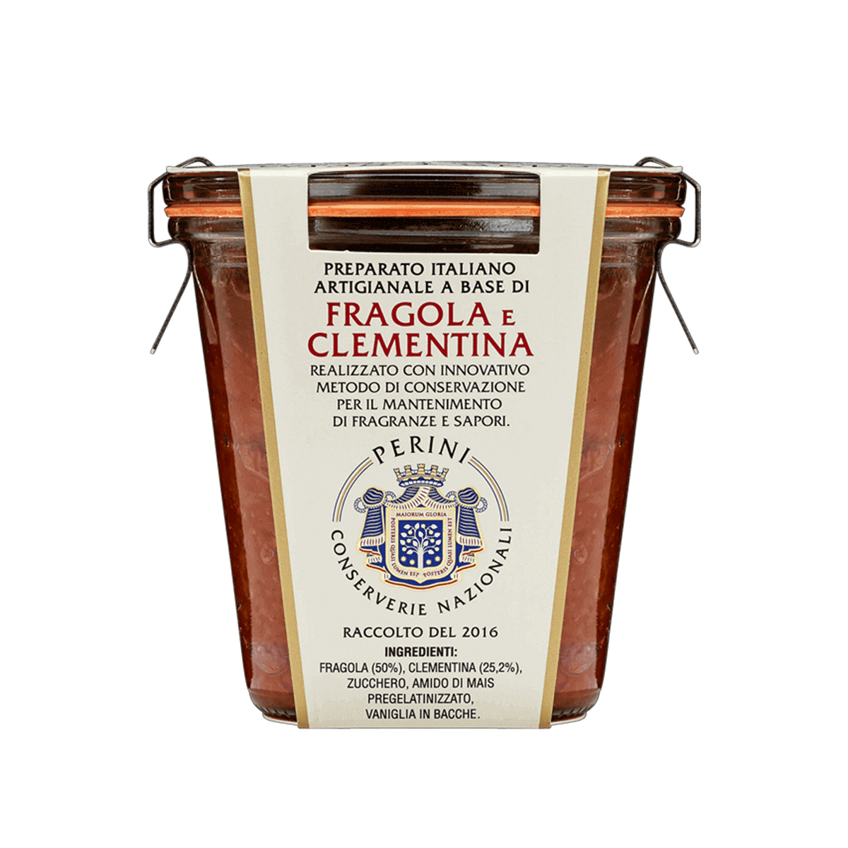 Perini Fruchtaufstrich Erdbeere und Clementine 270g Perini Fruchtaufstrich Erdbeere und Clementine 270g