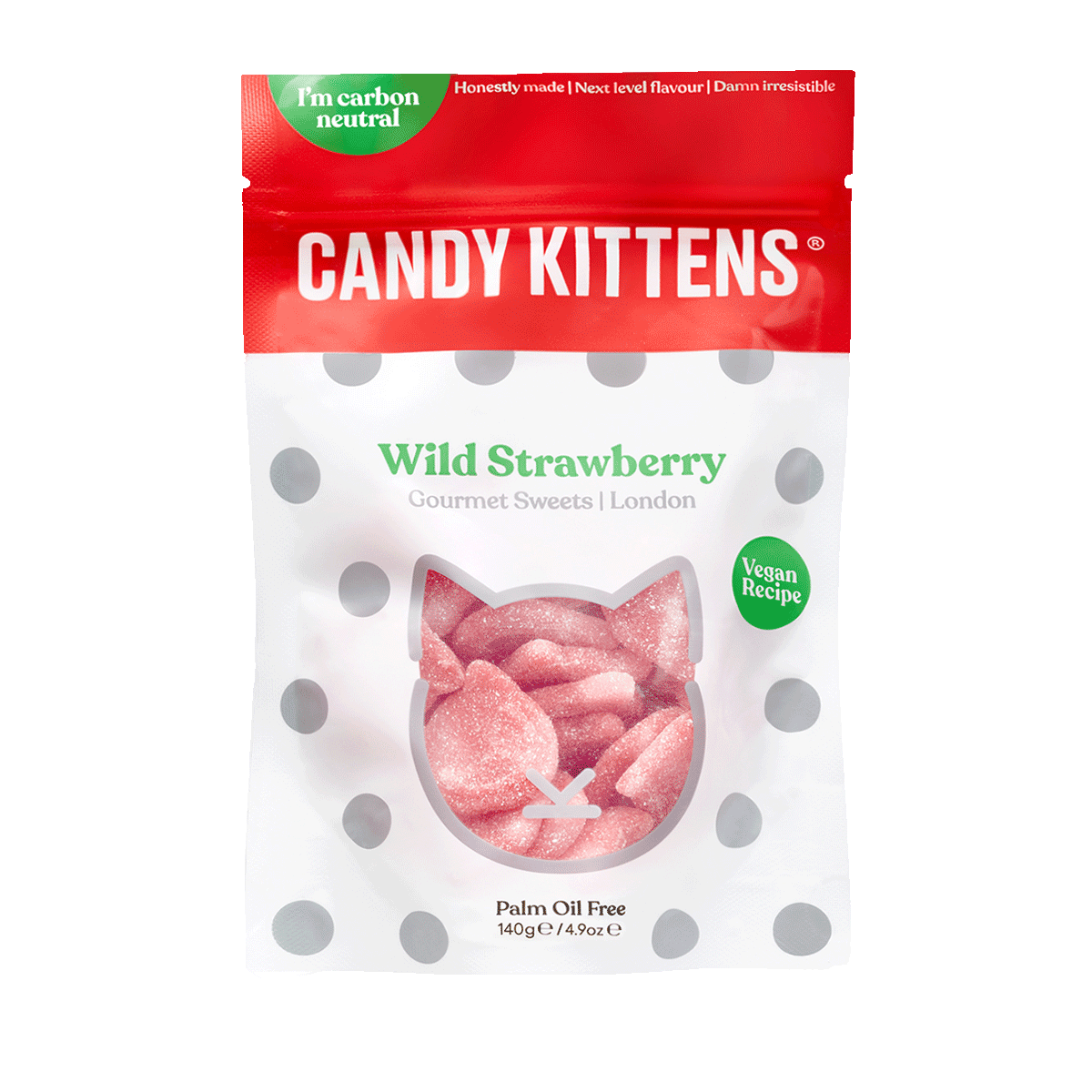 Candy Kittens Fruchtgummi Erdbeere 140g