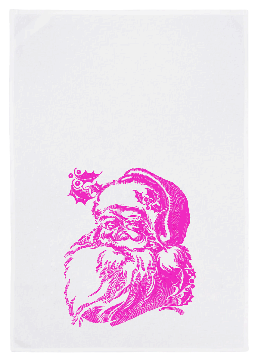 Oschätzchen Geschirrtuch Santa Claus Pink