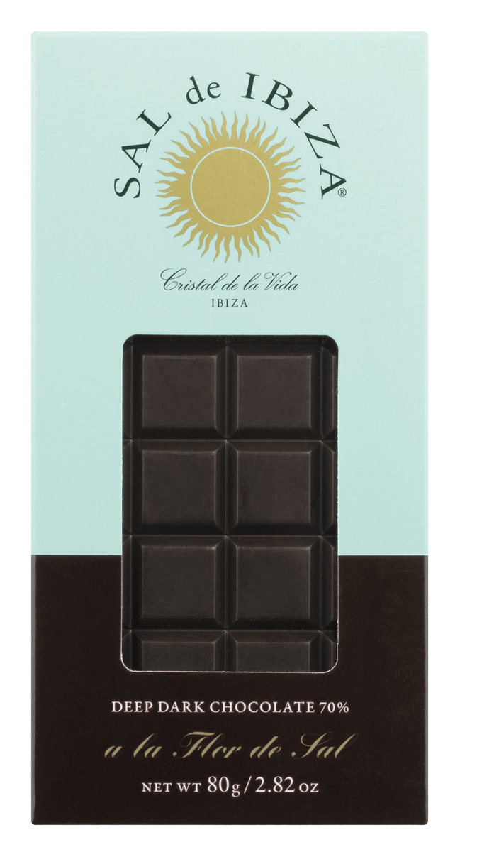 Sal de Ibiza Zartbitterschokolade mit Fleur de Sel 80g