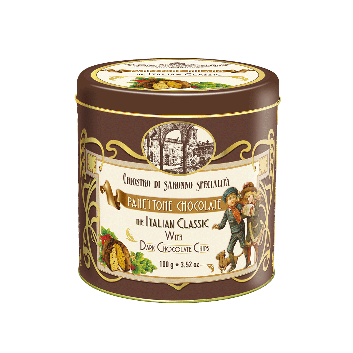 Lazzaroni Mini Panettone mit Schokoladenstückchen in Nostalgiedose 100g