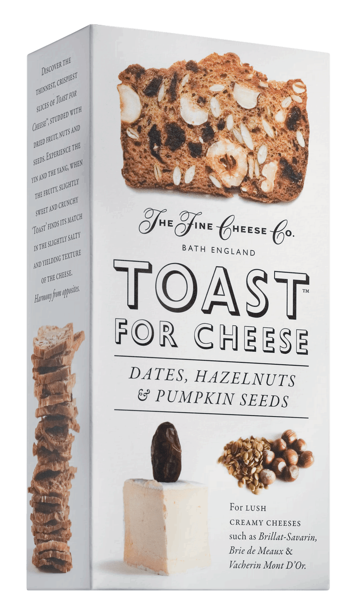 Fine Cheese Company Toast Datteln, Haselnüsse & Kübiskern 90g