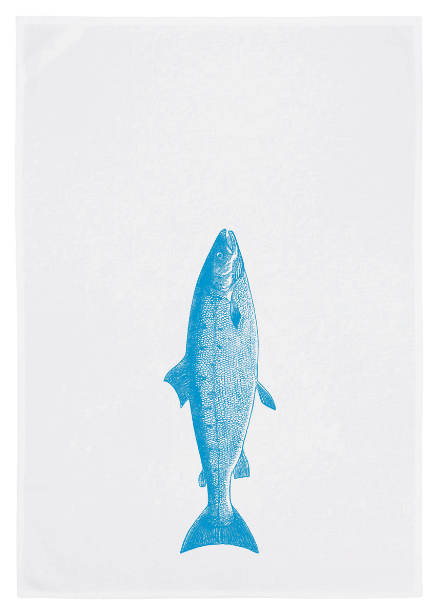 Oschätzchen Geschirrtuch Lachs Blau