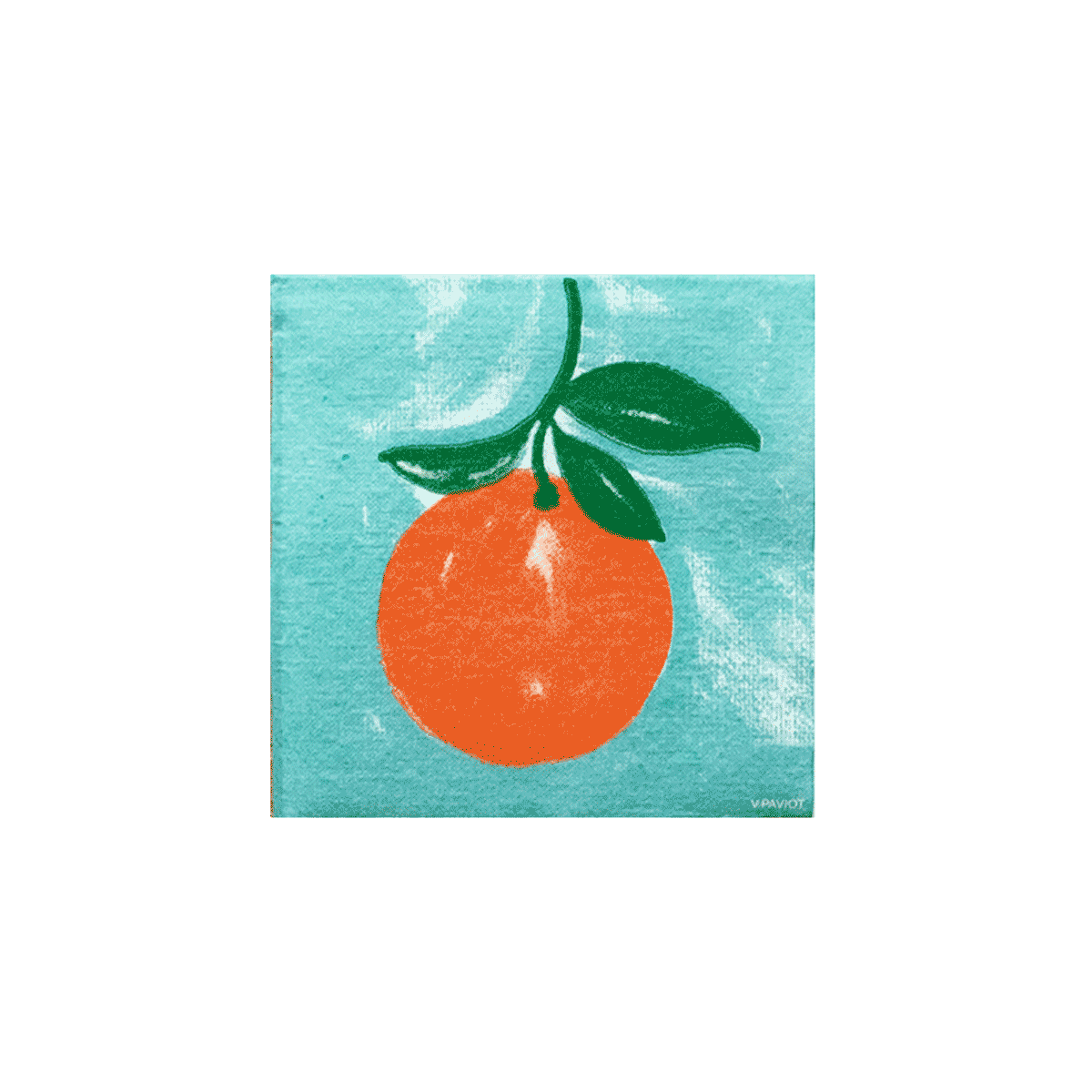 Francoise Paviot Cocktailservietten Orange Amere 20 Stück 