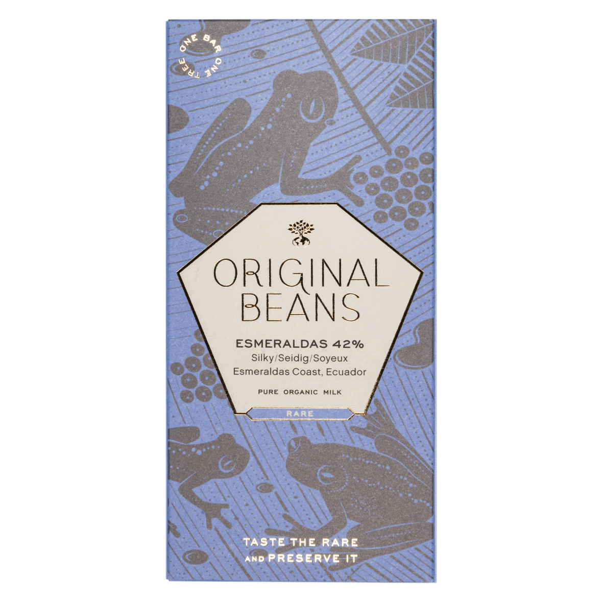Original Beans Esmeraldas Milk 42% mit Fleur de Sel 70g