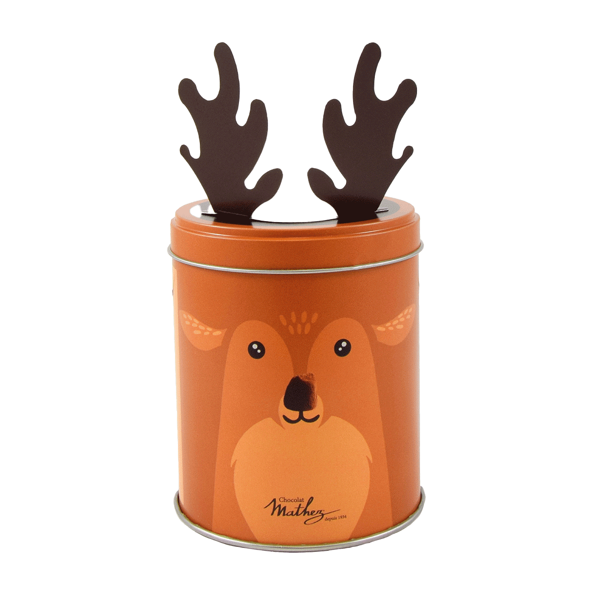 Mathez Weihnachtsmann Dose mit Truffes Fantaisie Schokoladentrüffeln 250g  