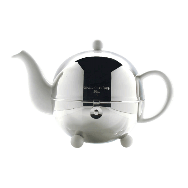 Mariage Frères Art Deco Teekanne Weiß 0,9l