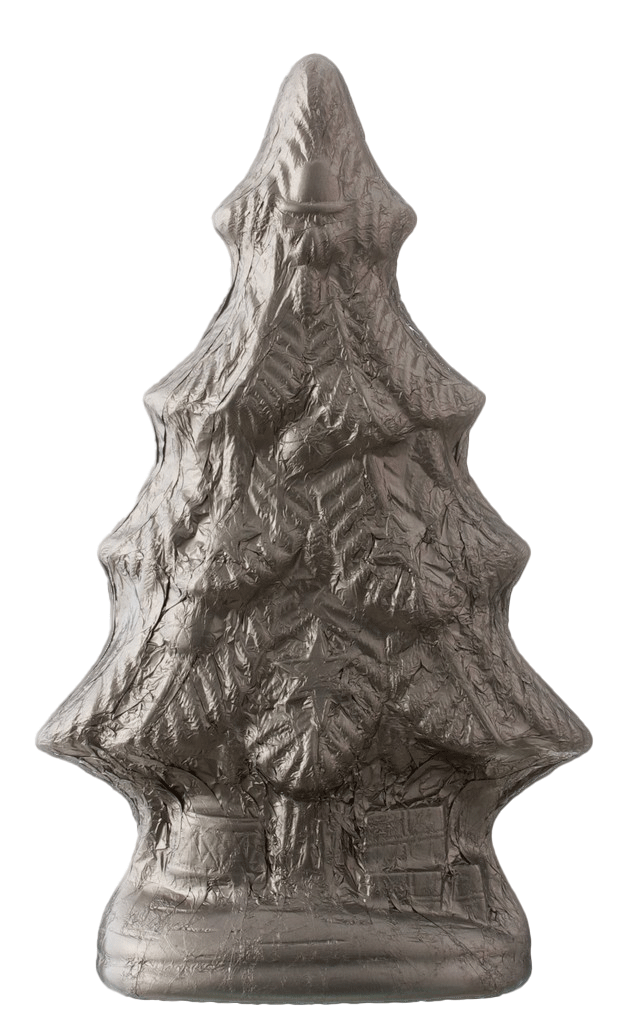 Weihnachtsbaum Vollmilchschokolade Platin 30cm 350g