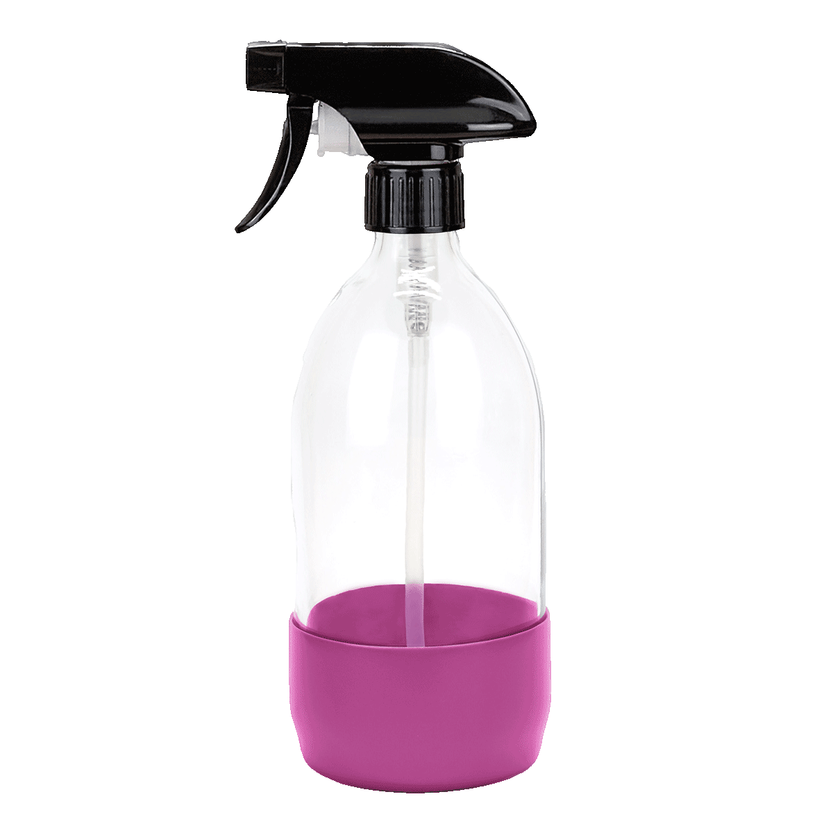 Pension für Produkte Sprühflasche Weißglas pink 500ml