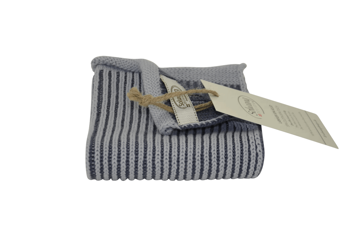 Solwang Ribrib Handtuch Grau Baumwolle 32x47cm