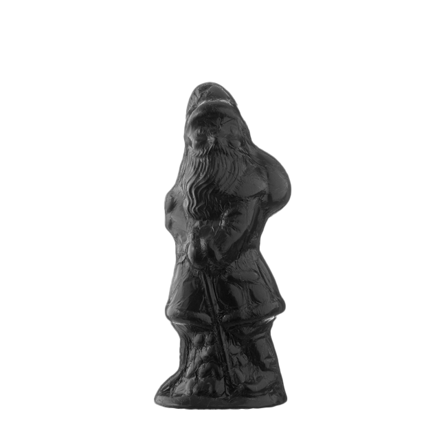 Weihnachtsmann Zartbitterschokolade Schwarz 18,5cm 125g Weihnachtsmann Zartbitterschokolade Schwarz 18,5cm 125g