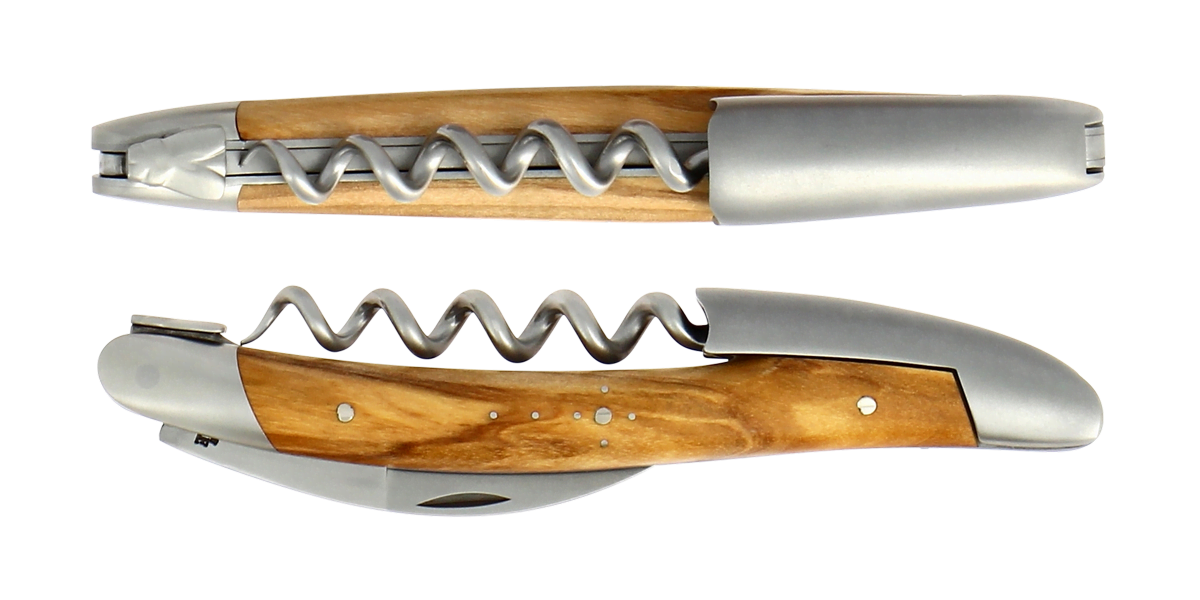 Laguiole Sommelier Kellnermesser Olivenholz Inox