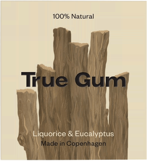 True Gum Kaugummi Lakritz & Eukalyptus 20g True Gum Kaugummi Lakritz & Eukalyptus 20g