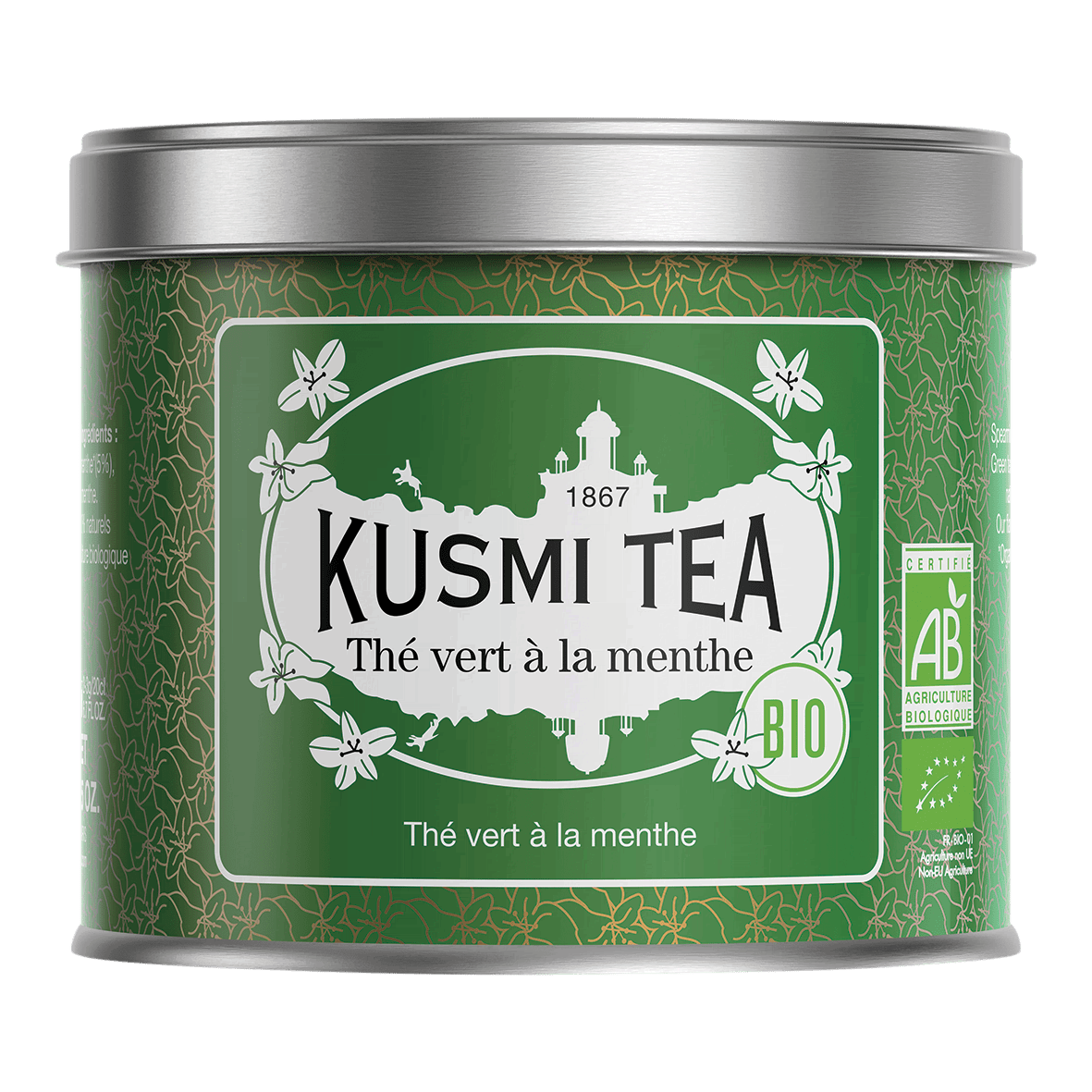 KUSMI Tea Grüner Tee mit Minze Bio Dose 100g